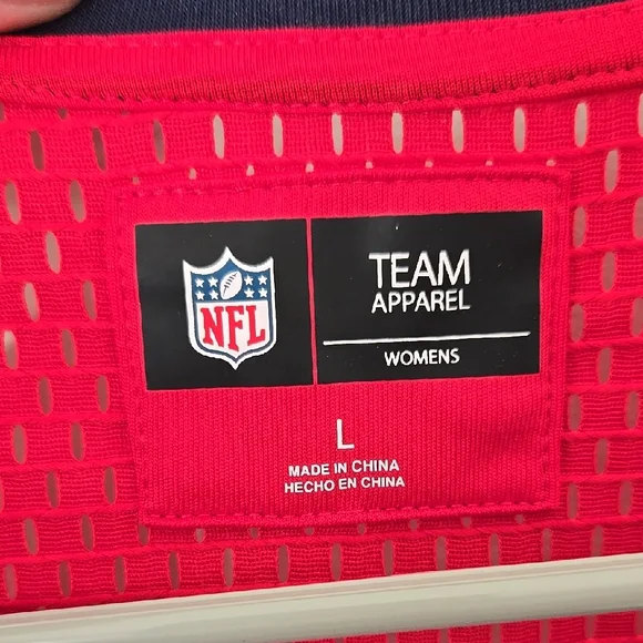 NFL Women's Texans Jersey - Red and Blue - Picture 3 of 6